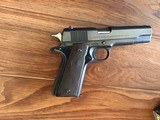 COLT GOVERNMENT 38 SUPER, MFG. 1954, 99+% COND IN THE ORIGINAL BOX WITH OWNERS MANUAL - 2 of 5