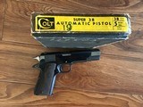 COLT GOVERNMENT 38 SUPER, MFG. 1954, 99+% COND IN THE ORIGINAL BOX WITH OWNERS MANUAL - 4 of 5