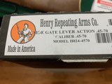 HENRY SIDE GATE 45-70 CAL. BIG BOY GOLDEN FRAME HO-24, NEW IN THE BOX WITH OWNERS MANUAL - 5 of 5