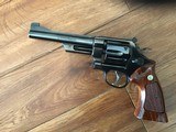 SMITH & WESSON 27-2, 357 MAGNUM, NEW UNFIRED, UNTURNED, 100% COND. IN THE WOOD PRESENTATION CASE WITH CLEANING TOOLS, OWNERS MANUAL, ETC. - 3 of 3