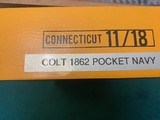 COLT 1862 POCKET NAVY 36 CAL. MUZZLE LOADER, NEW UNFIRED IN THE BOX - 5 of 5