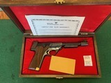 HIGH STANDARD 1980 OLYMPIC “1 OF 1,000 COMMERATIVE” 22 SHORT WITH WEIGHTS, NEW IN WOOD PRESENTATION CASE - 1 of 6