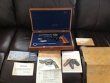 SMITH & WESSON 27-2, 357 MAGNUM, RARE 5” BLUE, TARGET TRIGGER, TARGET HAMMER, TARGET GRIPS,, NEW UNFIRED IN WOOD PRESENTATION BOX - 1 of 6