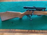 MARLIN 25, 22 LR. WITH BUHNELL 4X CUSTOM 22 RIFLE SCOPE, 99% COND. - 2 of 5