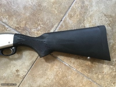 REMINGTON 870 “MARINE” STAINLESS 12 GA. MAGNUM,18” CYLINDER BORE BARREL, NEW UNFIRED IN THE BOX WITH OWNERS MANUAL, ETC. - Image 2 of 8