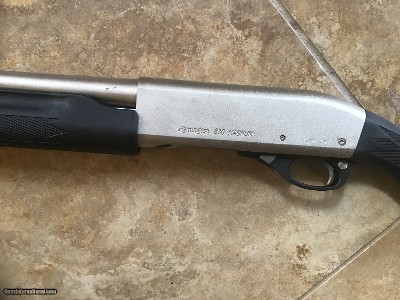 REMINGTON 870 “MARINE” STAINLESS 12 GA. MAGNUM,18” CYLINDER BORE BARREL, NEW UNFIRED IN THE BOX WITH OWNERS MANUAL, ETC. - Image 6 of 8