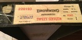 BROWNING BELGIUM A-5, “SWEET-16” ROUND KNOB, “RARE” 26” MODIFIED CHOKE, VENT RIB BARREL, MFG. 1962, NEW UNFIRED IN THE BOX WITH OWNERS MANUAL - 9 of 9