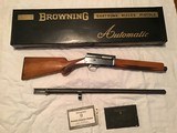 BROWNING BELGIUM A-5, “SWEET-16” ROUND KNOB, “RARE” 26” MODIFIED CHOKE, VENT RIB BARREL, MFG. 1962, NEW UNFIRED IN THE BOX WITH OWNERS MANUAL - 1 of 9