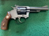 SMITH & WESSON KIT GUN, PRE MODEL 34, 22 LR., I FRAME, 4” BLUE, SERIAL NO. 2480, MFG. 1950, 99% COND. IN THE BOX - 2 of 5