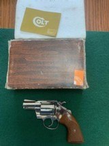 COLT DETECTIVE SPC. 38 SPC., 2” BRIGHT NICKEL, NEW UNFIRED IN BOX WITH OWNERS MANUAL