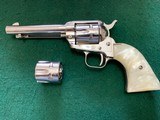 COLT FRONTIER SCOUT 22 LR. & 22 MAGNUM, 4 5/8” BRIGHT NICKEL, NEW IN THE BOX - 3 of 5