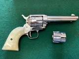 COLT FRONTIER SCOUT 22 LR. & 22 MAGNUM, 4 5/8” BRIGHT NICKEL, NEW IN THE BOX - 2 of 5