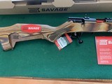 SAVAGE 93R17 MINIMALIST 17 HMR CAL. LAMINATE STOCK, THREADED BARREL, NEW IN THE BOX WITH OWNERS MANUAL - 4 of 5