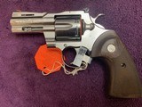 COLT PYTHON 357 MAGNUM 3” STAINLESS, NEW IN THE BOX - 3 of 5