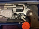 COLT PYTHON 357 MAGNUM 3” STAINLESS, NEW IN THE BOX - 2 of 5