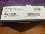 BROWNING BL-22 GRADE 2, NICKEL, NEW IN THE BOX WITH OWNERS MANUAL, ETC. - 5 of 5