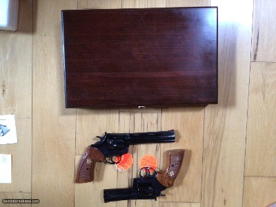 COLT BOA 357 MAGNUM CONSECUTIVE SERIAL NUMBERS 0073 & 0074, FROM LEW HORTON, NEW UNFIRED IN PRESENTATION WOODEN BOX THAT CAME WITH THE LEW HORTON SETS - Image 2 of 4