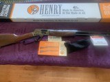 HENRY BIG BOY 45 LC. CAL., CASE HARDENED, SIDE GATE, 20” OCTAGON BARREL, NEW IN THE BOX WITH OWNERS MANUAL