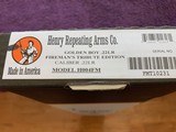 HENRY FIREMAN SPC, EDITION 22 LR. NEW UNFIRED IN THE BOX - 5 of 5