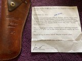RUGER BLACKHAWK 41 MAGNUM, 3 SCREW, 6 1/2” BARREL WITH HOLSTER & LETTER FROM ORIGINAL OWNER - 2 of 6