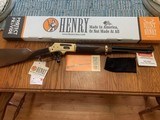 HENRY SIDE GATE 30-30 CAL. BRASS RECEIVER, NEW IN THE BOX
