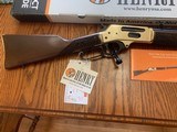 HENRY SIDE GATE 30-30 CAL. BRASS RECEIVER, NEW IN THE BOX - 2 of 5