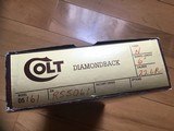 COLT DIAMONDBACK 22 LR. 6” BRIGHT NICKEL, MFG. 1978, NEW UNFIRED, UNTURNED IN THE BOX WITH OWNERS MANUAL, HANG TAG, COLT LETTER, ETC. - 4 of 4