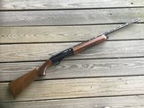 REMINGTON 1100, 410 GA., 25” MOD. VENT RIB, FACTORY ENGRAVED RECEIVER WITH QUAIL & POINTER ON ONE SIDE, SETTER & QUAIL ON THE OTHER SIDE, 99+% COND. - 1 of 8