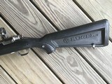 RUGER 77, 22-250 CAL., 22” BARREL, STAINLESS WITH SKELETON BOAT PADDLE STOCK, EXC. COND. - 2 of 6