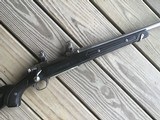 RUGER 77, 22-250 CAL., 22” BARREL, STAINLESS WITH SKELETON BOAT PADDLE STOCK, EXC. COND. - 4 of 6