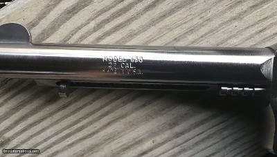 HARRINGTON & RICHARDSON 640, 22 LR.— 22 MAGNUM, BOTH CYLINDERS, 5 1/2” BARREL, NICKEL FINISH,, 99% COND. - Image 4 of 4