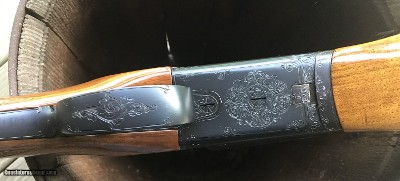 ITHACA SKB ,200E,SIDE X SIDE 20 GA., FACTORY BLUE ENGRAVED RECEIVER, 28” FULL & MOD. HAS EJECTORS, EXC. COND. - Image 6 of 9