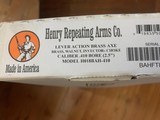 HENRY BRASS AXE 410 GA. LEVER ACTION, WALNUT STOCK, INVECTOR CHOKE, NEW IN THE BOX - 5 of 5