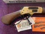 HENRY BRASS AXE 410 GA. LEVER ACTION, WALNUT STOCK, INVECTOR CHOKE, NEW IN THE BOX - 4 of 5