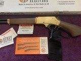 HENRY BRASS AXE 410 GA. LEVER ACTION, WALNUT STOCK, INVECTOR CHOKE, NEW IN THE BOX - 2 of 5
