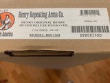 HENRY ORIGINAL HENRY SILVER DELUXE ENGRAVED 44-40 CAL, NEW IN THE BOX - 5 of 5