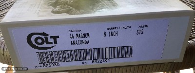 COLT ANACONDA 44 MAGNUM 8” STAINLESS, MFG. 1990’S NEW UNFIRED IN THE BOX - Image 5 of 5