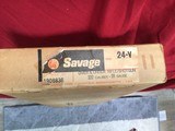 SAVAGE 24V,
DELUXE, 222 CAL. OVER 20 GA., ENGRAVED RECEIVER, CHECKERED WALNUT MONT CARLO WOOD, NEW UNFIRED IN THE BOX WITH
PAPERS - 10 of 10