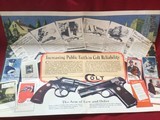 COLT OFFICERS TARGET 38 SPC. 6” HEAVY BARREL WITH PATRIDGE SIGHT, COLT LETTER FROM 1927, WITH COLORFUL PIC’S ON BACK - 5 of 9