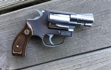 SMITH & WESSON 60 NO DASH, 38 SPC. 2” STAINLESS 99% COND.