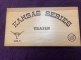 COLT FRONTIER SCOUT 22 LR. “SANTE FE TRAIL” SERIAL #104SF, NEW UNFIRED IN THE WOOD PRESENTATION BOX - 1 of 5