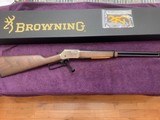 BROWNING BL-22, 22 LR., NICKEL 20” BARREL, NEW IN THE BOX