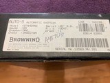 BROWNING A-5 20 GA. MAGNUM, 26” INVECTOR PLUS BARREL, NEW UNFIRED IN THE BOX WITH OWNERS MANUAL, 3 CHOKE TUBES & WRENCH - 5 of 5