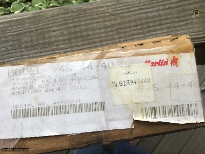 MARLIN 1894S 44-40 CAL. 20” BARREL JM STAMPED, NEW IN THE BOX WITH OWNERS MANUAL & HAMMER SPUR - Image 11 of 11