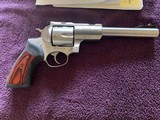 RUGER RED HAWK 10MM CAL., STAINLESS, 7 1/2” BARREL, LIKE NEW IN THE BOX WITH OWNERS MANUAL ETC. - 2 of 4