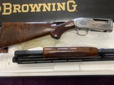 BROWNING MODEL 12 “DUCK UNLIMITED” 20 GA. FANTASTIC WOOD, GOLD ENGRAVING WITH PHEASANTS & DUCKS, NEW IN THE BOX