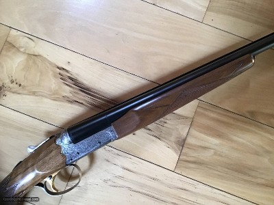 ITHACA SKB 200 E, 20 GA. 28” MOD. & FULL, COINED RECEIVER, SINGLE SELECTIVE TRIGGER, AUTO EJECTORS, CHROME LINED BARRELS 99+% COND. - Image 5 of 7
