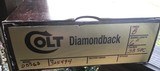 COLT DIAMONDBACK 38 SPC., 6” BLUE, NEW IN THE BOX WITH OWNERS MANUAL, HANG TAG & COLT LETTER ETC. - 4 of 4