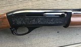 Remington 1100, 410 GA. 25” MOD. CHOKE, FACTORY ENGRAVED WITH ENGLISH SETTER & QUAIL ON ONE SIDE & ENGLISH POINTER & QUAIL IN FLIGHT ON THE OTHER SIDE - 4 of 7