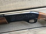 Remington 1100, 410 GA. 25” MOD. CHOKE, FACTORY ENGRAVED WITH ENGLISH SETTER & QUAIL ON ONE SIDE & ENGLISH POINTER & QUAIL IN FLIGHT ON THE OTHER SIDE - 5 of 7